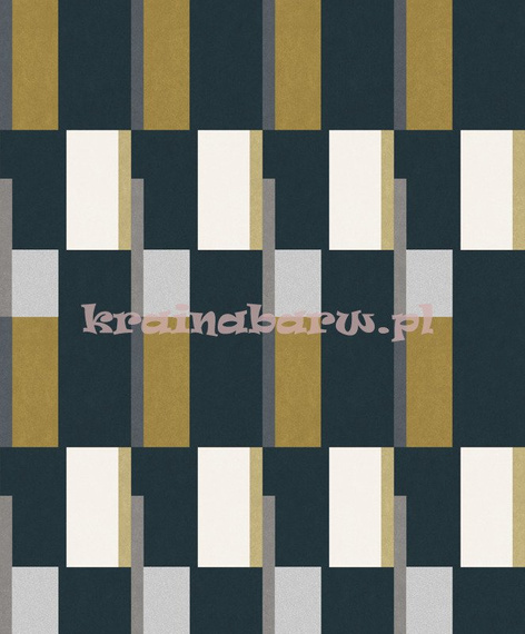 Nowoczesna tapeta geometryczna abstrakcja Prisma Ebony