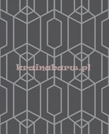 Efektowna tapeta geometryczna romby wielokaty szaro srebrna