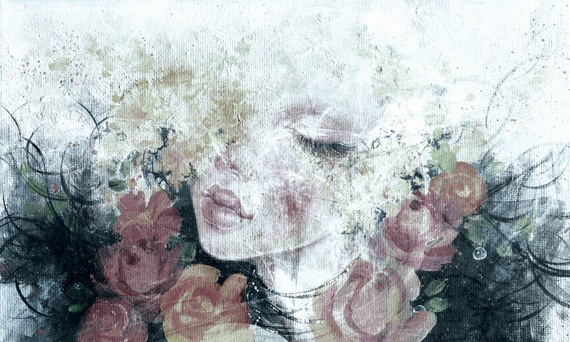 Tapeta Artystyczna Mysterious woman