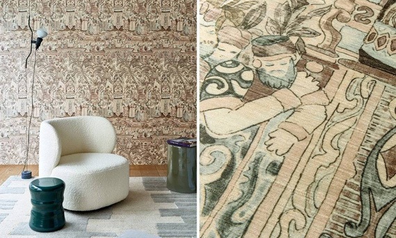 Tapeta tekstylna Arte 49501 Orientalny wzór