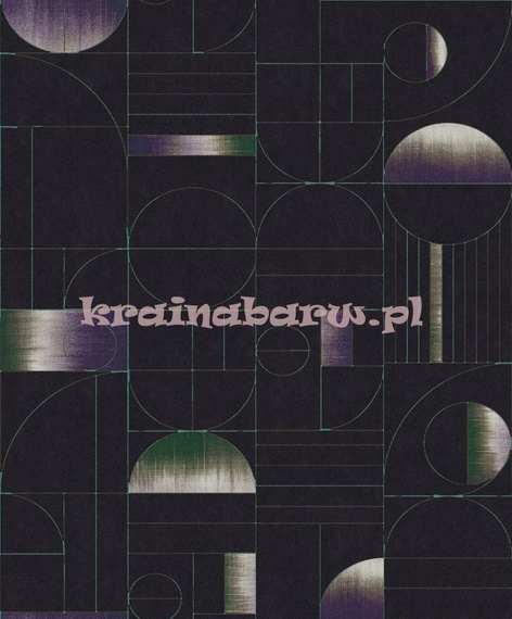 Nowoczesna tapeta prosta geometria na granatowym tle