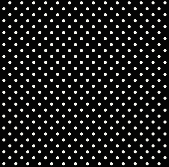 Tapeta 138501 białe kropki na czarnym tle