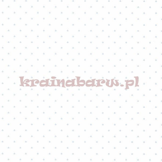 Tapeta z drobnym niebieskim listkiem na białym tle