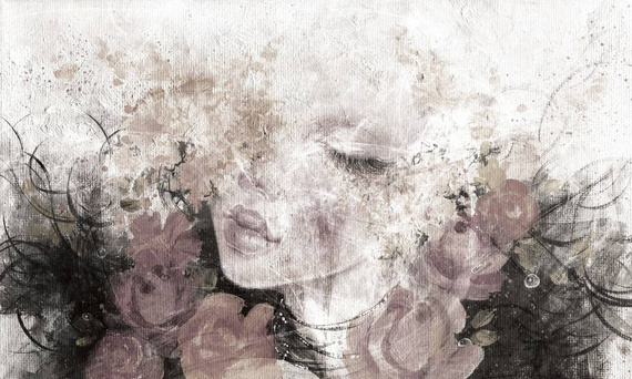 Tapeta Artystyczna Mysterious woman