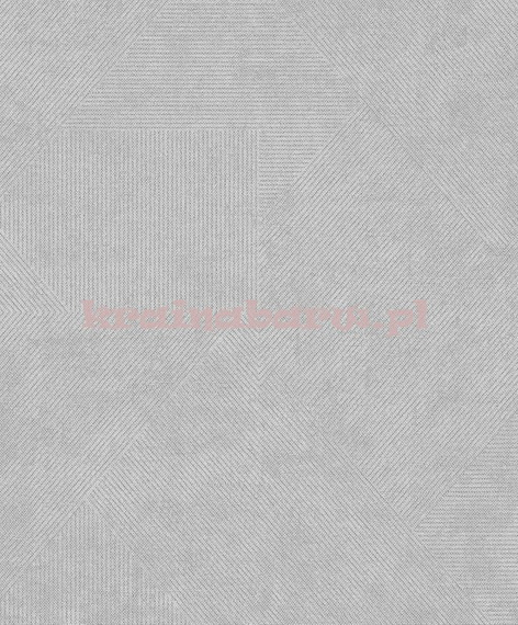 Nowoczesna tapeta duże geometryczne wzory  jasno szara 3D
