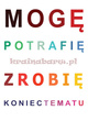 Naklejki na ścianę MOGĘ POTRAFIĘ SPN73