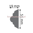 Listwa naścienna zdobiona LNZ-04 240 x 5,1 x 1,9cm