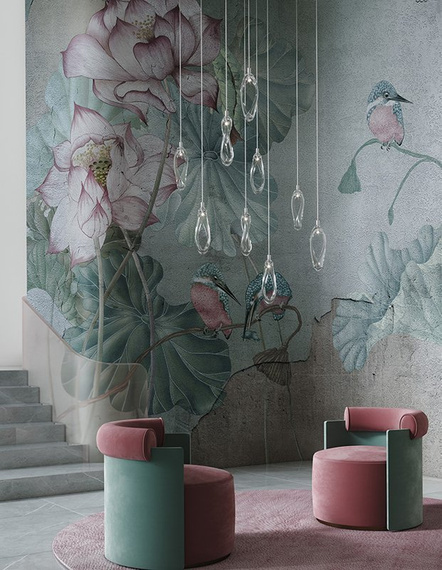 Fototapeta na flizelinie Kwiaty i Ptaki Allia