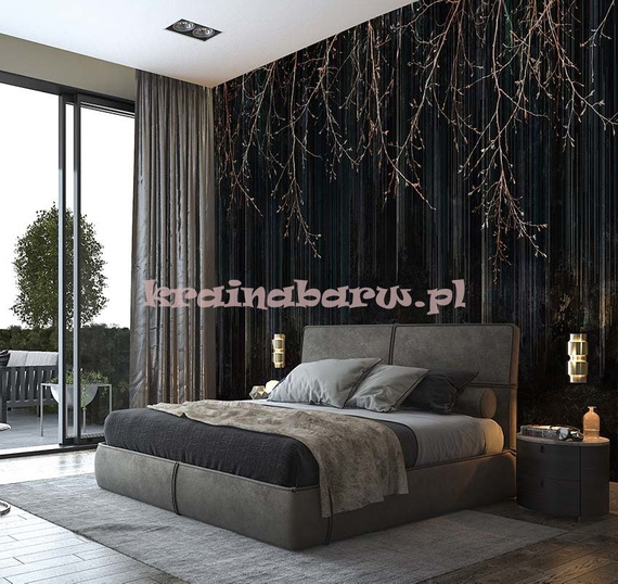 Fototapeta Leśna impresja czarna Diadema I