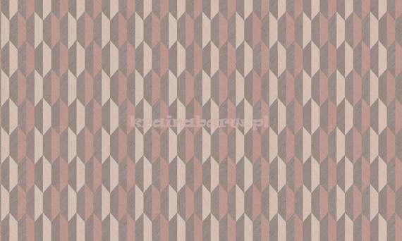 Nowoczesna tapeta geometryczna 3D brudne róże brąz