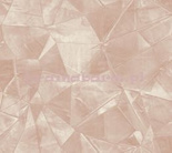 Tapeta geometryczna impresja Velvet Crush w brudnym różu