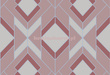 Nowoczesna tapeta geometryczna z graficznym wzorem  w odcieniu różowego