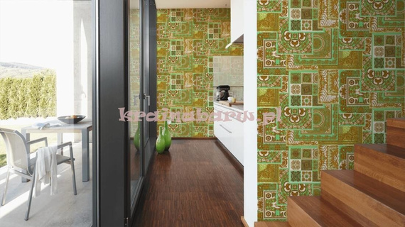 Ekskluzywna tapeta Versace IV Po prostu Versace z  zielenią
