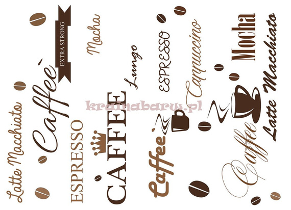 Naklejki na ścianę CAFFEE SPN183TD