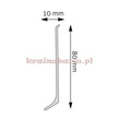 Listwa przypodłogowa aluminiowa LP80 250 x 1 x 8cm