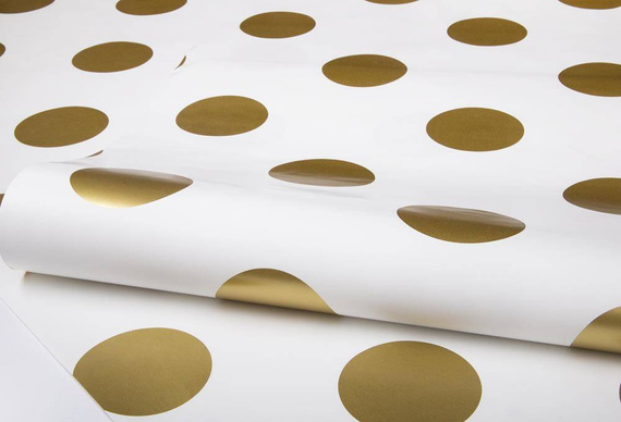 Tapeta 100105 złote kropki