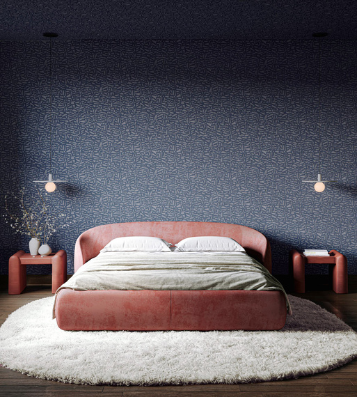 Tapeta Arte 81564 Lanai płóto z haftowanymi motywami