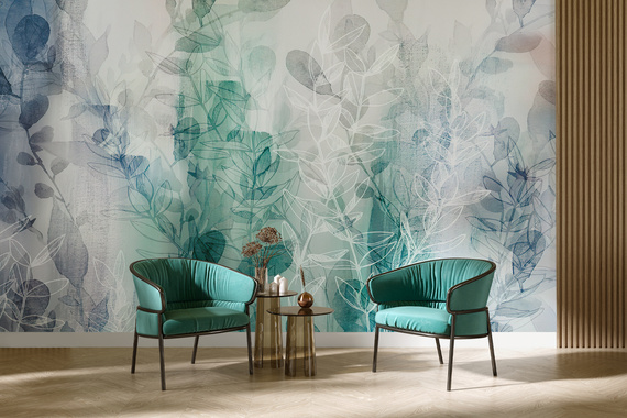 Fototapeta Lazurowe Liście