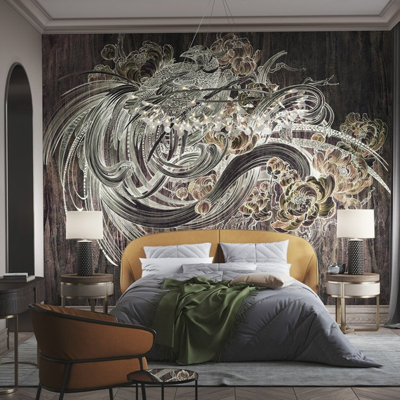 Ekskluzywny mural Rajski ptak Ave III Black