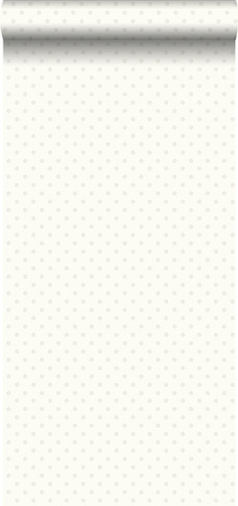 Tapeta 137006 srebrne kropki na białym tle