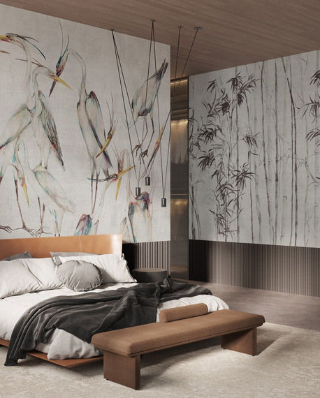 Fototapeta artystyczna Jawa 2 bambusowe drzewka