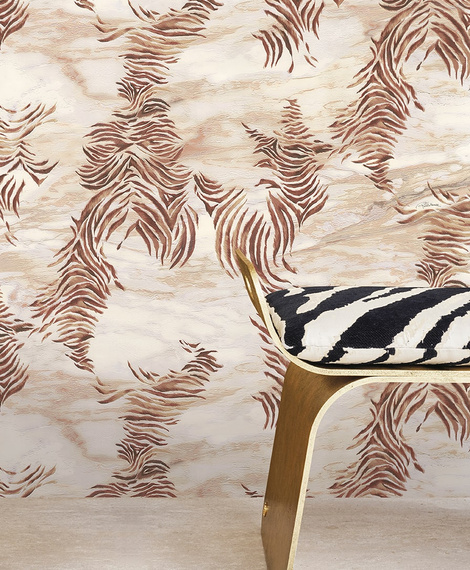 Tapeta Roberto Cavalli skóra i marmur