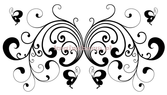 Naklejka na ścianę ORNAMENT MOTYL  SPNB161TS