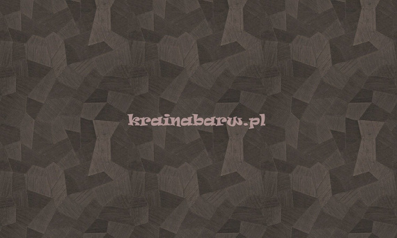 Tapeta geometryczna z wielokątami w brązach z wyczuwalną strukturą i efektem 3D