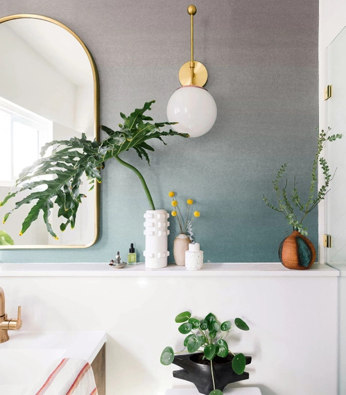 Tapeta Artystyczna Turquoise Fogg