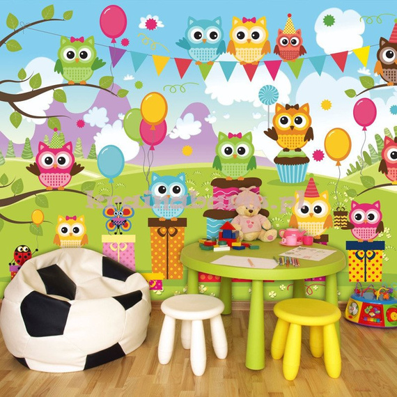 Fototapeta na flizelinie 1375VE Wesołe sowy