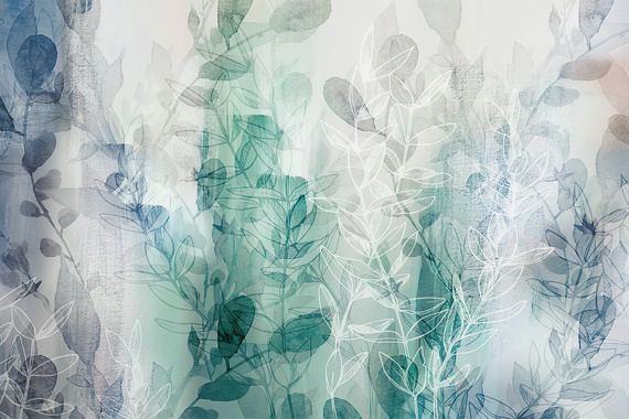 Fototapeta Lazurowe Liście