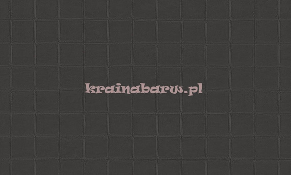 Luksusowa tapeta pikowane kwadraty skóra czarna