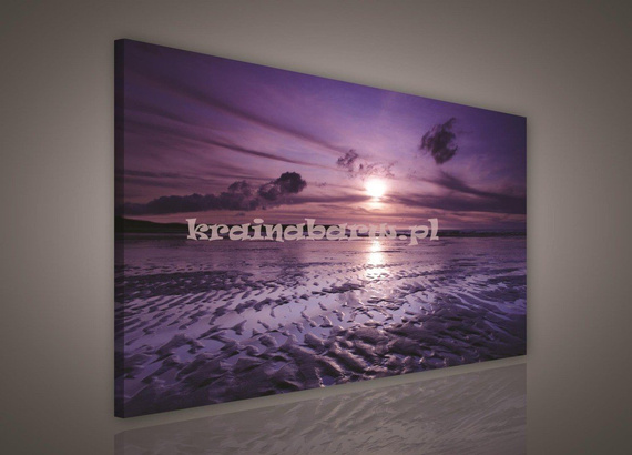 Obraz na płótnie PP104A Fioletowy Zachód Słońca