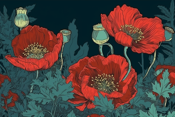 Tapeta Artystyczna Nectar Pavot NP118