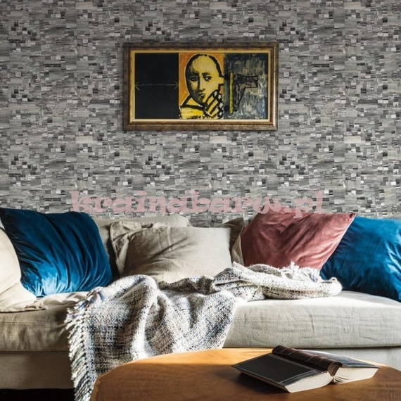 Tapeta  geometryczna mozaika Black