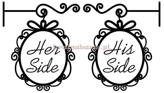 Naklejka na ścianę HER SIDE HIS SIDE SPNB166TS