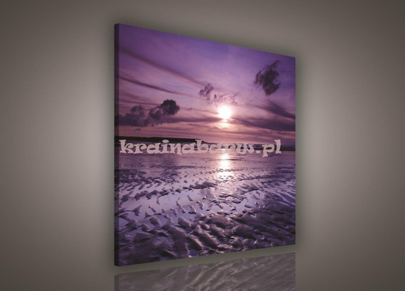 Obraz na płótnie PP104A Fioletowy Zachód Słońca