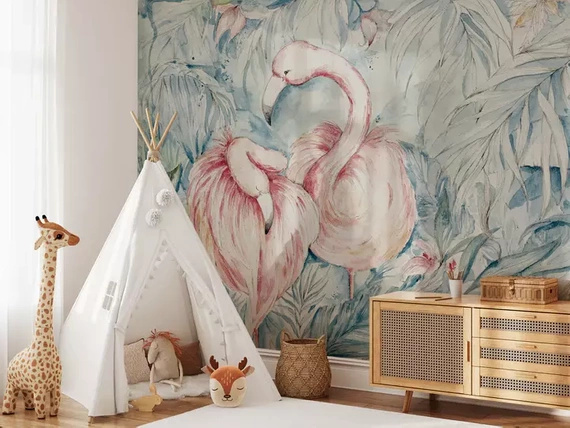 Fototapeta Malibu różowe flamingi