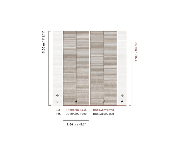 Mural Masureel Iwa DGTRA8021- 8022 abstrakcyjne góry