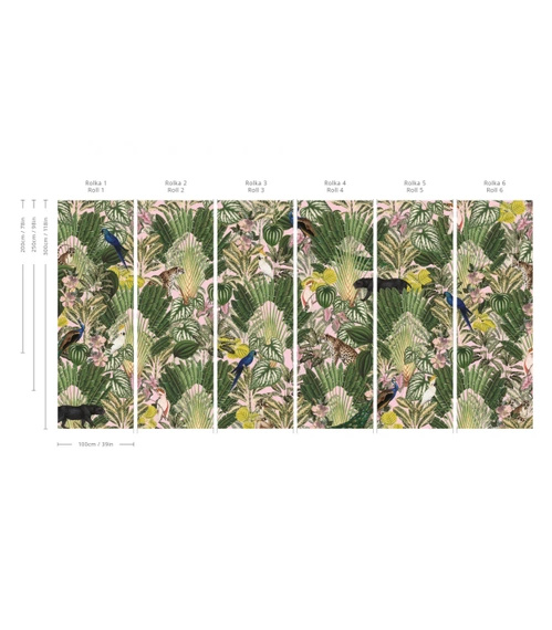 Tapeta Artystyczna Pink Jungle