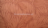 Tapeta z dużymi liśćmi palmy z wyczuwalną strukturą w czerwieniach