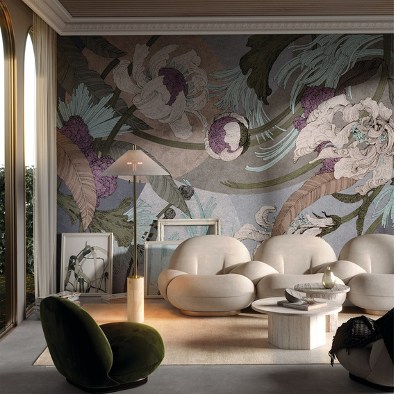 Fototapeta Kwiaty Liscie Pandora