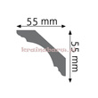 Listwa sufitowa gładka elastyczna LGG-22F 235 x 5,5 x 5,5cm
