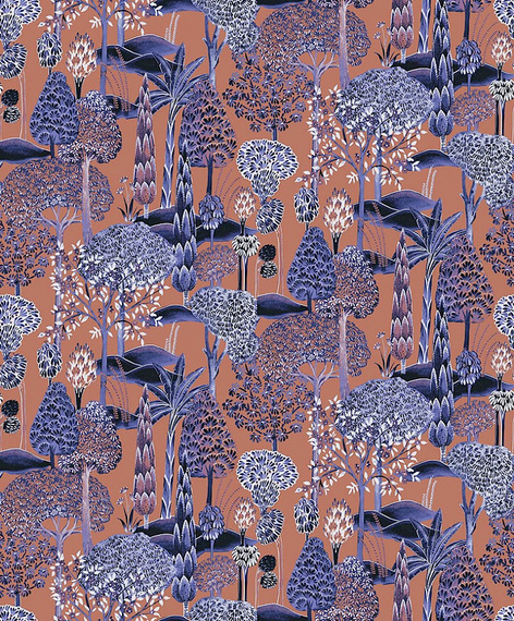 Tapeta Masureel wzór Viray SUM005 drzewa