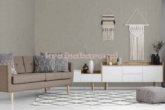 Elegancka tapeta geometryczna szare romby linie na metalicznym tle art deco