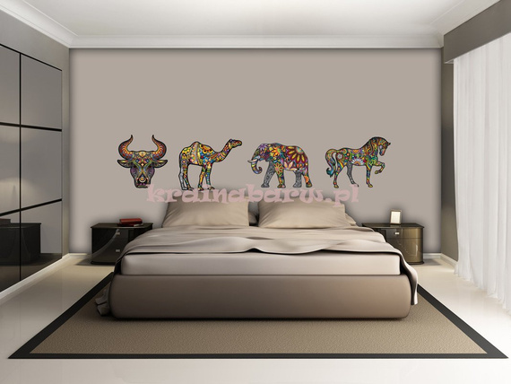 Naklejki na ścianę ZWIERZĘTA ETNO SPN61