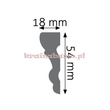 Listwa naścienna gładka LNG-05 240 x 5,4 x 1,8cm