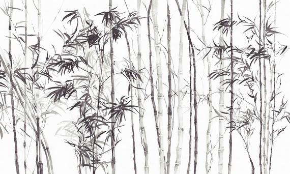 Fototapeta artystyczna Jawa 2 bambusowe drzewka