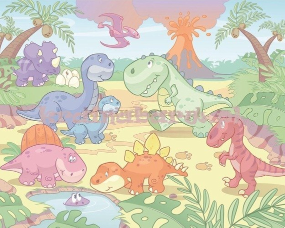 Fototapeta Baby Dino World 034 Dinosaury