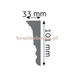 Listwa naścienna gładka LNG-10 240 x 10,1 x 3.3cm